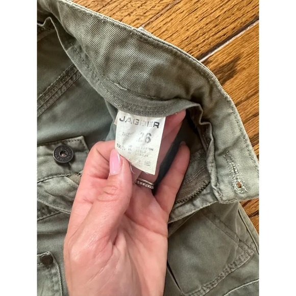 Jagger Brand Capri Pants 26 Dark Green - Picture 7 of 8